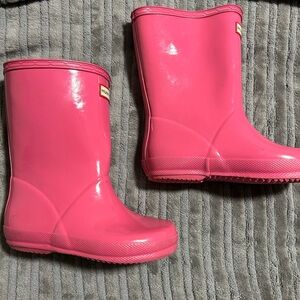 Hunter Fuchsia Waterproof Boots